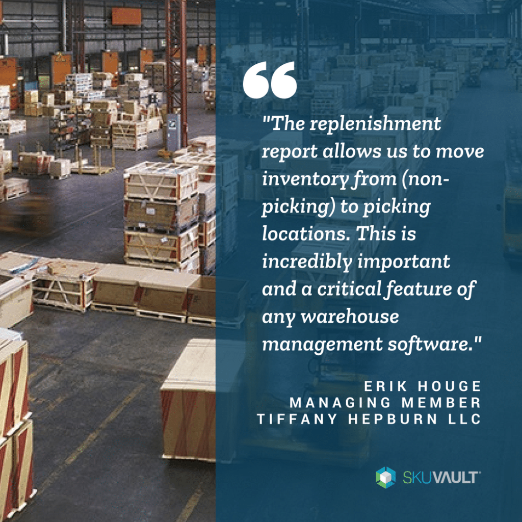Learn what SkuVault warehouse management system customers are saying about the Replenishment Report and how it can benefit your business.